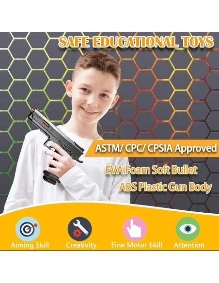 Pistola de Juguete Semiautomática LBDREXZ con Balas Blandas