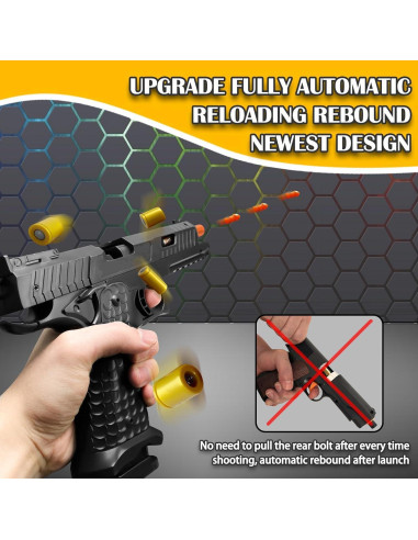 Pistola de Juguete Semiautomática LBDREXZ con Balas Blandas