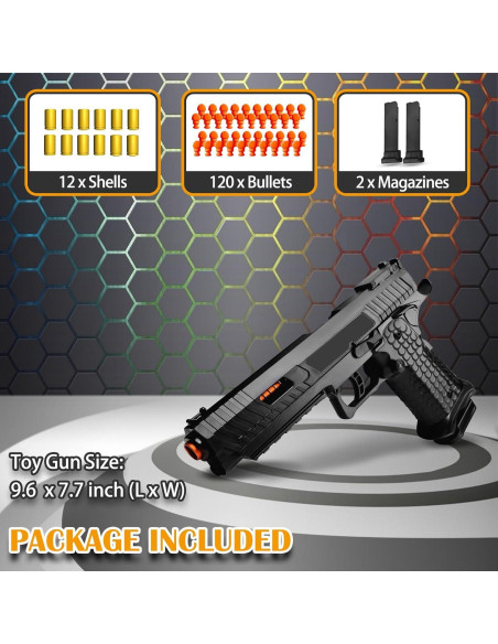 Pistola de Juguete Semiautomática LBDREXZ con Balas Blandas