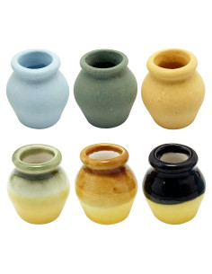Set de 6 Macetas de Terracota Miniatura PRETTYLIFE 2cm