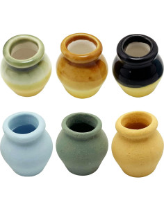 Set de 6 Macetas de Terracota Miniatura PRETTYLIFE 2cm 2