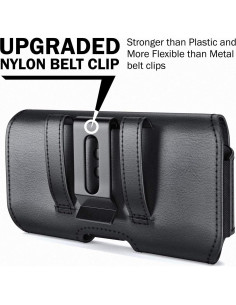 Funda DeBin para Samsung Galaxy S24 S23 S22 con Clip Negro 2