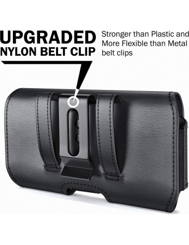 Funda DeBin para Samsung Galaxy S24 S23 S22 con Clip Negro