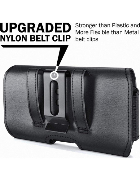 Funda DeBin para Samsung Galaxy S24 S23 S22 con Clip Negro