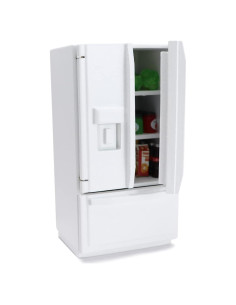 Mini Refrigerador de Madera Cutemini 1:12 Blanco para Casa de Muñecas