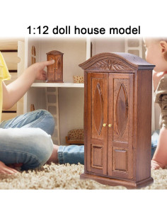 Armario de Madera Vintage KooingTech 1:12 Doble Puerta 2