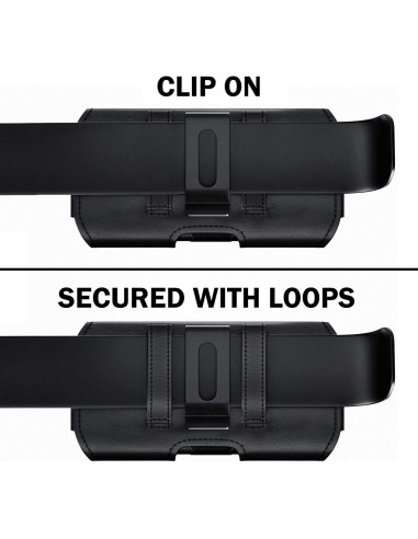 Funda DeBin para Samsung Galaxy S24 S23 S22 con Clip Negro