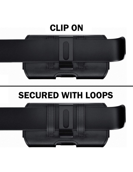 Funda DeBin para Samsung Galaxy S24 S23 S22 con Clip Negro