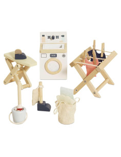 Conjunto de Lavandería de Madera Le Toy Van 17 Piezas
