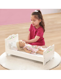 Cama de Muñeca Badger Basket con Muñeca Rubia 45.72 cm 2