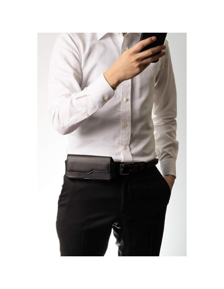 Funda DeBin para Samsung Galaxy S24 S23 S22 con Clip Negro