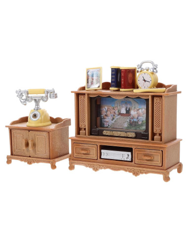 Muebles de Casa de Muñecas LOGOFUN Sala de Estar Miniatura 1:12