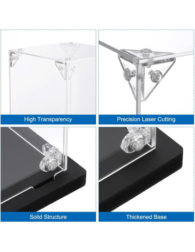 Caja de Exhibición Acrílica MECCANIXITY 10x10x25cm Transparente