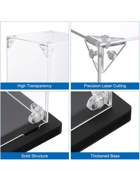 Caja de Exhibición Acrílica MECCANIXITY 10x10x25cm Transparente