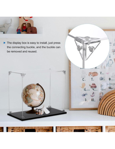 Caja de Exhibición Acrílica MECCANIXITY 10x10x25cm Transparente