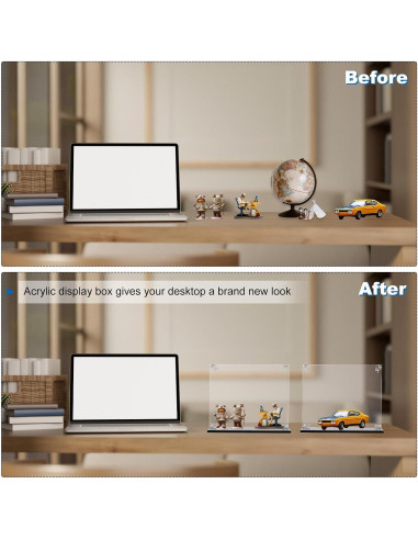 Caja de Exhibición Acrílica MECCANIXITY 10x10x25cm Transparente