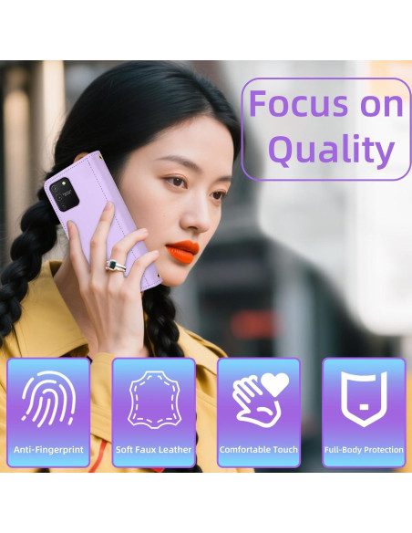 Funda billetera Furiet para Samsung Galaxy S10 Lite - Menta