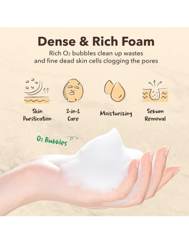 Mascarilla Burbujeante Purificante Verde O2 PUREDERM 5ea 25g