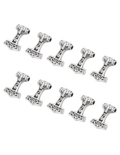 Colgantes de Acero Inoxidable Martillo de Thor UNICRAFTALE 10pcs