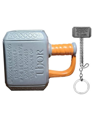 Juego de Regalo Martillo de Thor - Taza 532ml y Abrebotellas