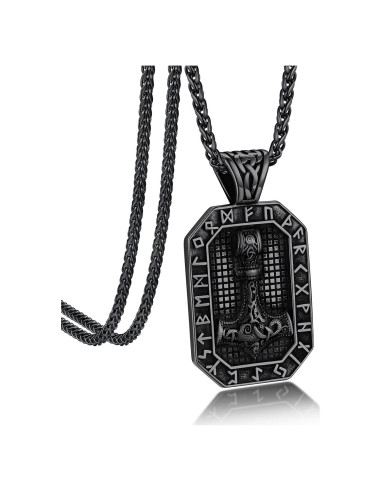 Collar de Péndulo Viking Bandmax con Martillo de Thor 51.5mm