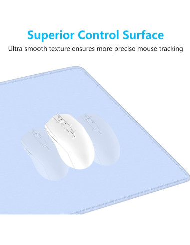 Alfombrilla de Ratón Dapesuom XXL Antideslizante Azul