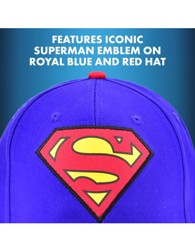 Gorra de béisbol Superman DC Comics ajustable unisex