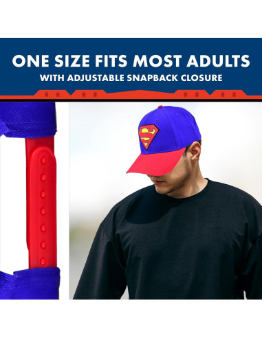 Gorra de béisbol Superman DC Comics ajustable unisex