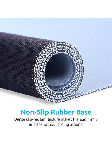 Alfombrilla de Ratón Dapesuom XXL Antideslizante Azul