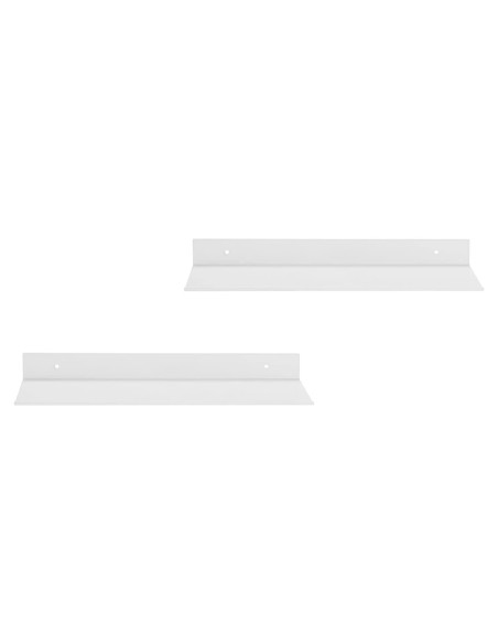 Estante Flotante Z metnal 40.64 cm Aluminio Rústico 2 Piezas