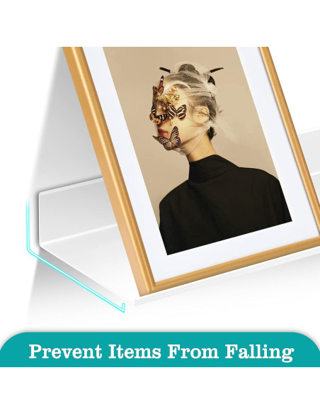 Estante Flotante Z metnal 40.64 cm Aluminio Rústico 2 Piezas