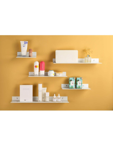 Estante Flotante Z metnal 40.64 cm Aluminio Rústico 2 Piezas