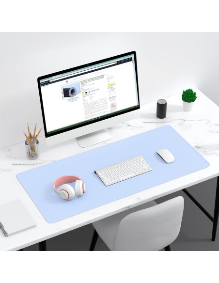 Alfombrilla de Ratón Dapesuom XXL Antideslizante Azul