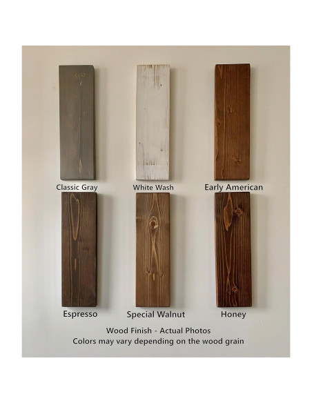 Estantes Flotantes de Madera New England 24" Nuez Especial - Juego de 2