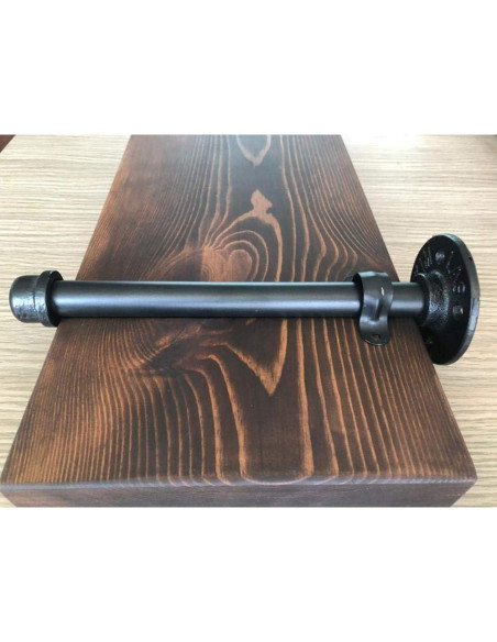 Estantes Flotantes de Madera New England 24" Nuez Especial - Juego de 2