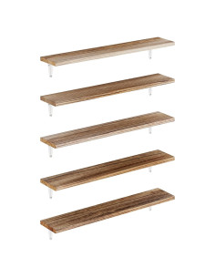 Estantes Flotantes Wallniture Arras 60 cm Juego de 5 Blancos