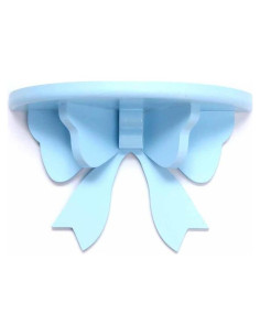 Estante Flotante de Madera DOITOOL Azul 19.8x12.4 cm Diseño Mariposa
