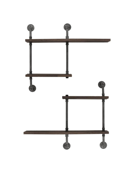 Estantería de Tubería Industrial THRONKENGER 4 Niveles Madera