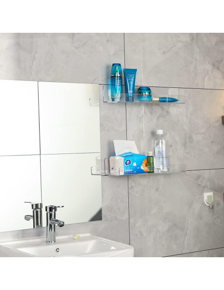 Estante Flotante Invisible CY craft 6 PCS Acrílico 38.4 cm