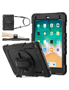 Funda SEYMAC para iPad 6ta/5ta/Air 2/Pro 9.7, Protección 360