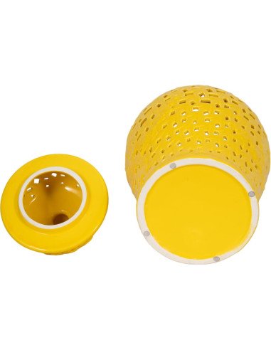 Tarro Decorativo Sagebrook Home 61 cm Amarillo Cerámica