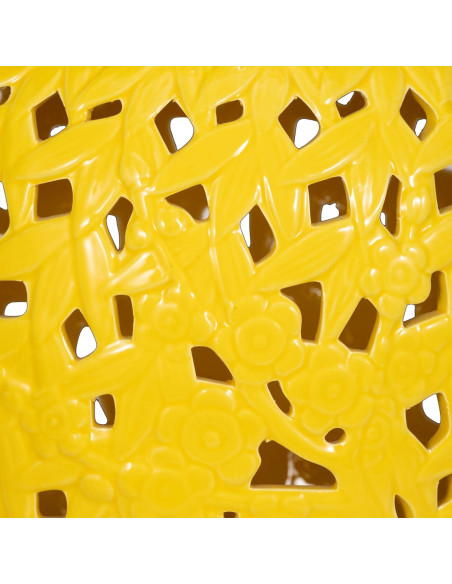 Tarro Decorativo Sagebrook Home 61 cm Amarillo Cerámica