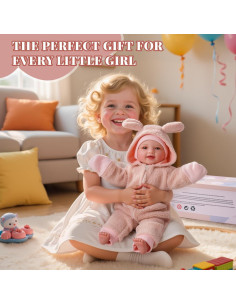 Muñeca de Bebé Realista BABESIDE 43cm con Accesorios 2