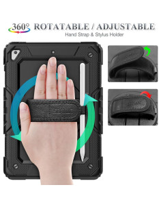 Funda SEYMAC para iPad 6ta/5ta/Air 2/Pro 9.7, Protección 360 2