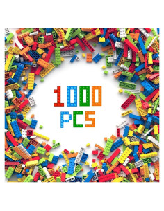 Bloques de Construcción 3 Nutrias 1000 Piezas para Niños