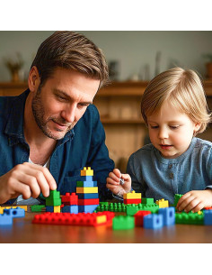 Bloques de Construcción 3 Nutrias 1000 Piezas para Niños 2