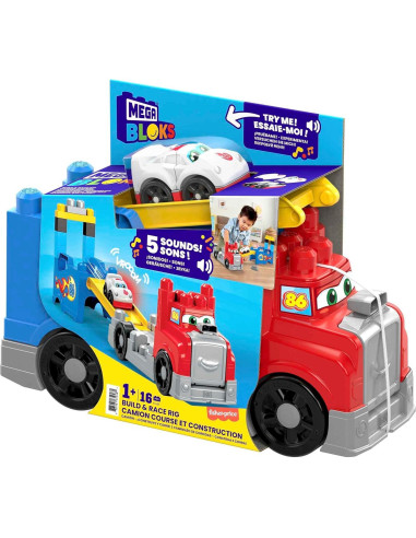Juego de Bloques MEGA BLOKS Camión de Construcción 16 Piezas