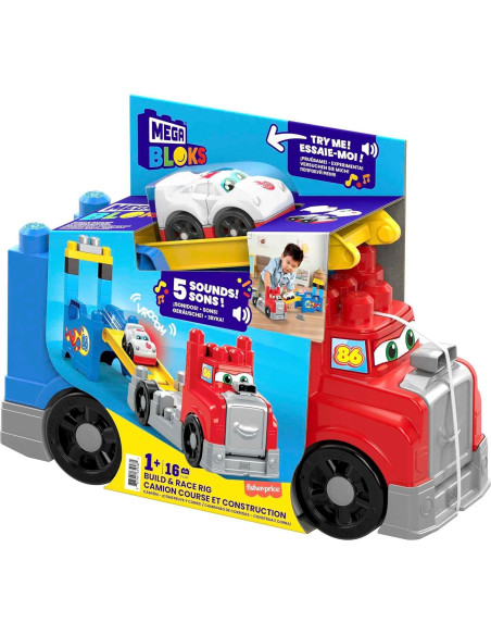 Juego de Bloques MEGA BLOKS Camión de Construcción 16 Piezas