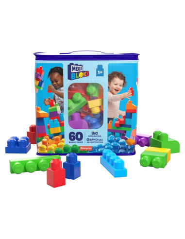 Mega Bloks Primeros Constructores Bolsa 60 Bloques Coloridos