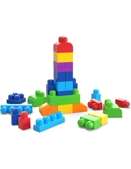 Mega Bloks Primeros Constructores Bolsa 60 Bloques Coloridos